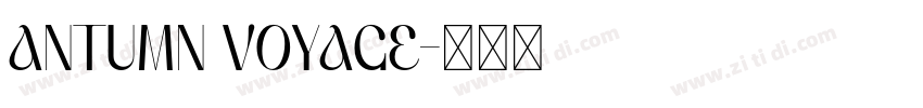 ANTUMN VOYAGE字体转换